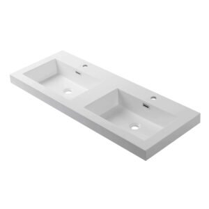 Acrylic Top-Mount Double Basins 48 X 18 A10 4818 25D