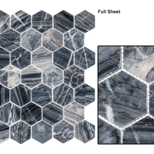 Colonial Collection Salem Charcoal (2″ Hex)