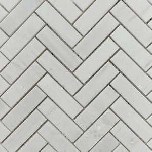 Dolomite Marble Mosaic 1×4 Herring Bone Pol