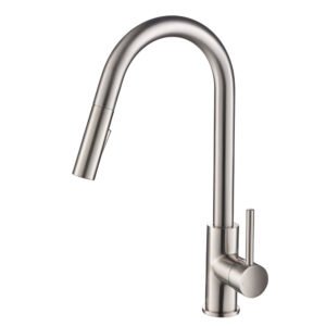 Single Handle Pull Down Kitchen Faucet Brush Nickel F01 206 02