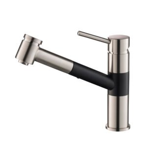 Single Handle Pull Out Kitchen Faucet Matte Black F01 207 04