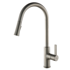 Single Handle Pull Down Kitchen Faucet Brush Nickel F01 201 02