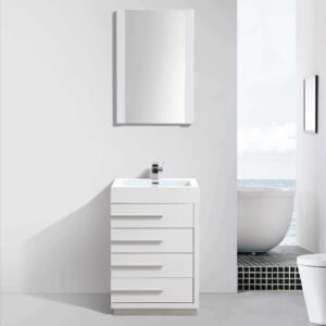 Barcelona 30 Vanity Glossy White V8005 30 01