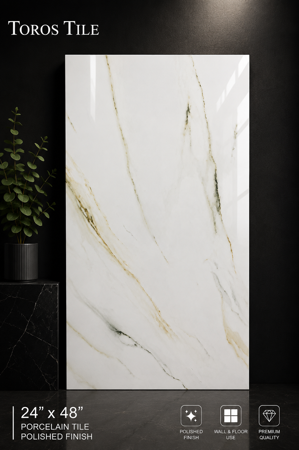 CARRARA NUEVO 24x48 Porcelain Tile