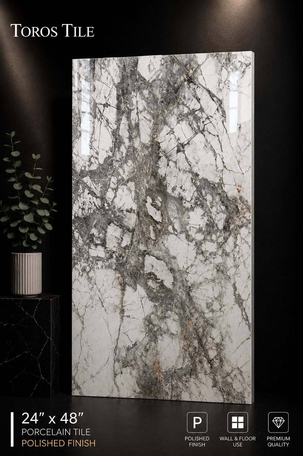 ARABESCATO 24x48 Polished Porcelain Tile