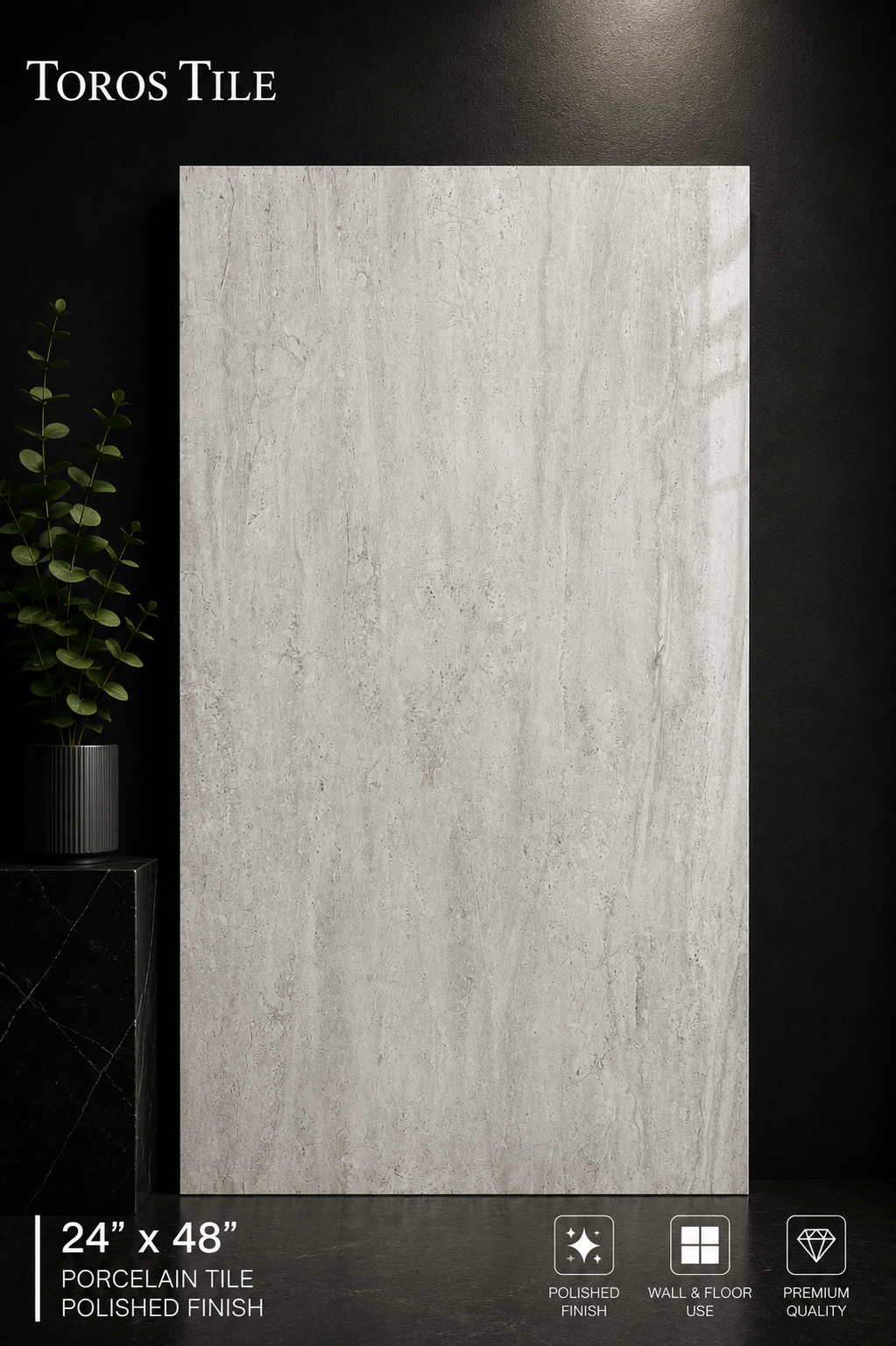 Stardust Pearl 24x48 Polished Porcelain Tile