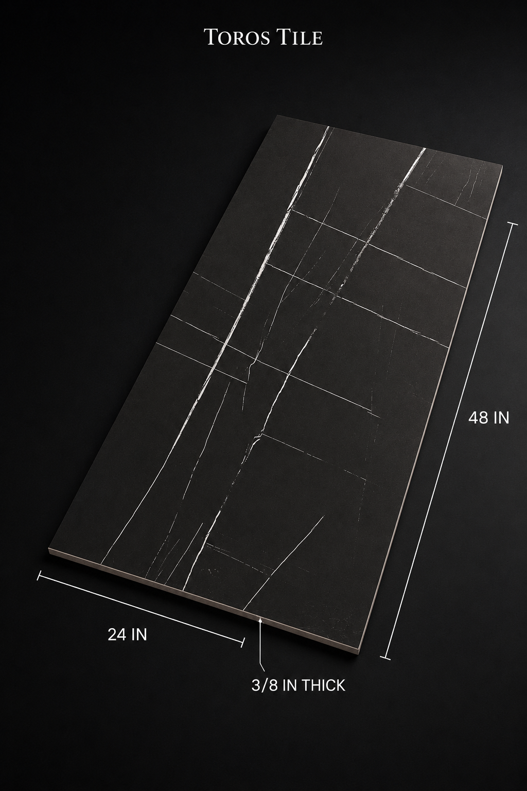SPIDER BLACK 24x48 Matte Porcelain Tile - Image 3