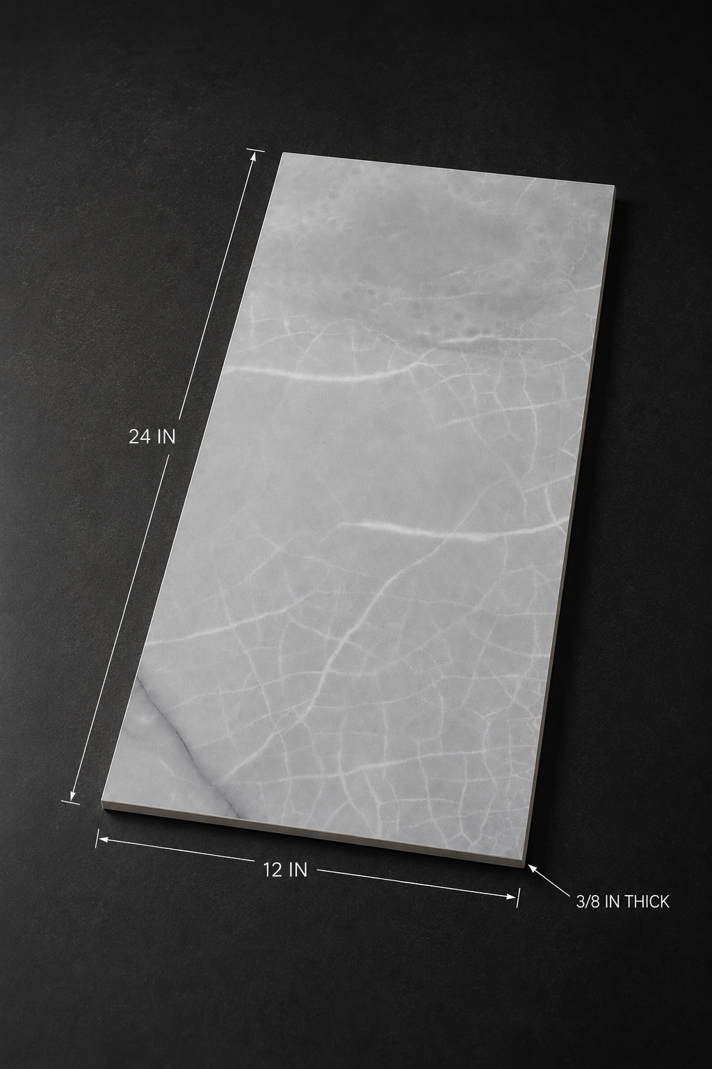 Aldo Grey 12x24 Polished Porcelain Tile - Image 2