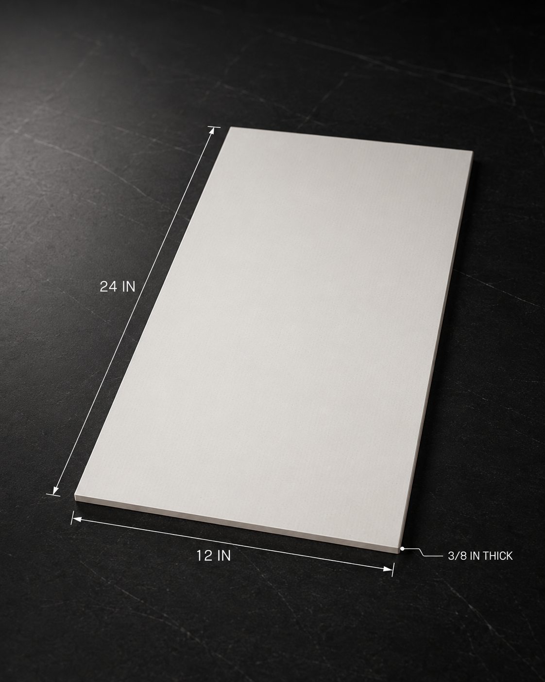 White 12x24 Polished Porcelain Tile - Image 3