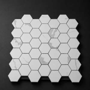 Satvario Quantum Hex Glossy Porcelain Mosaic