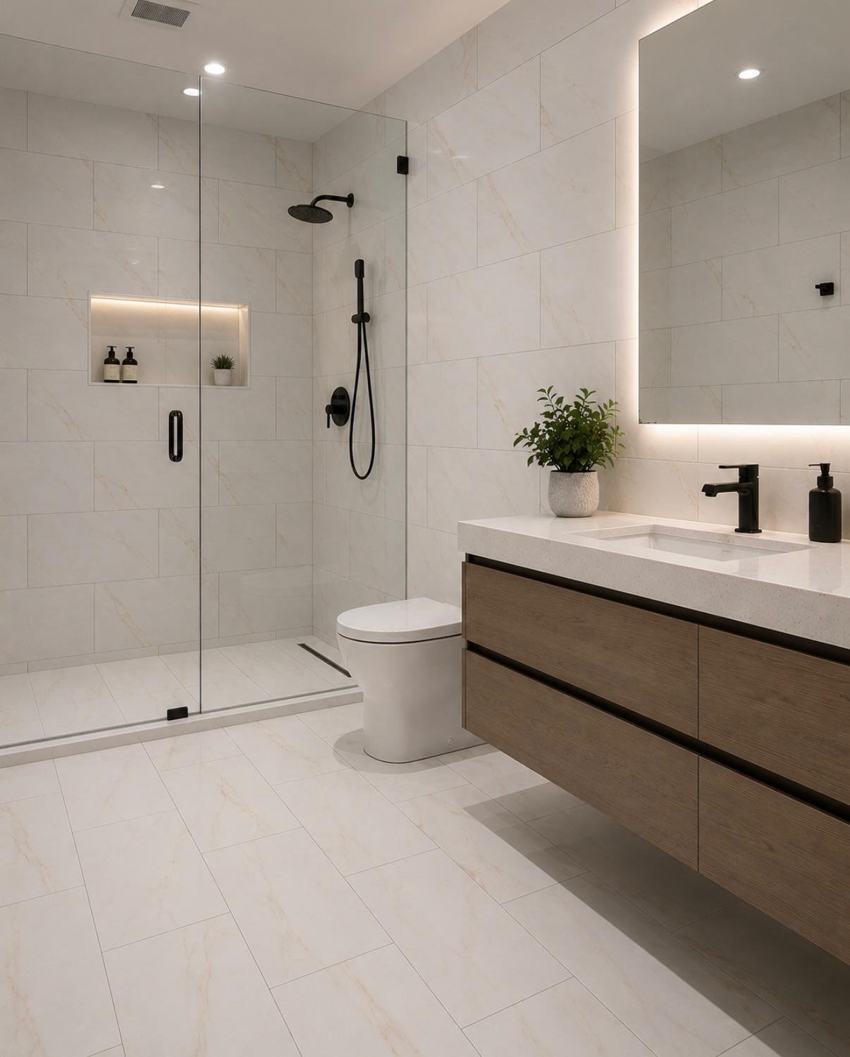 White Gold 12x24 Matte Porcelain Tile - Image 3