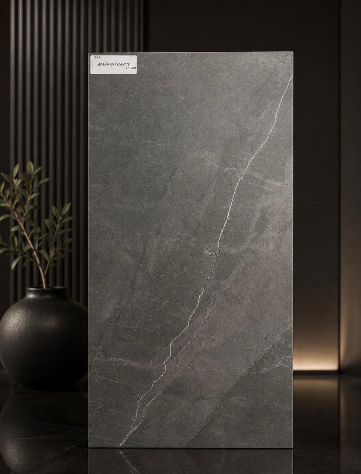 Armani Grey 12x24 Matte