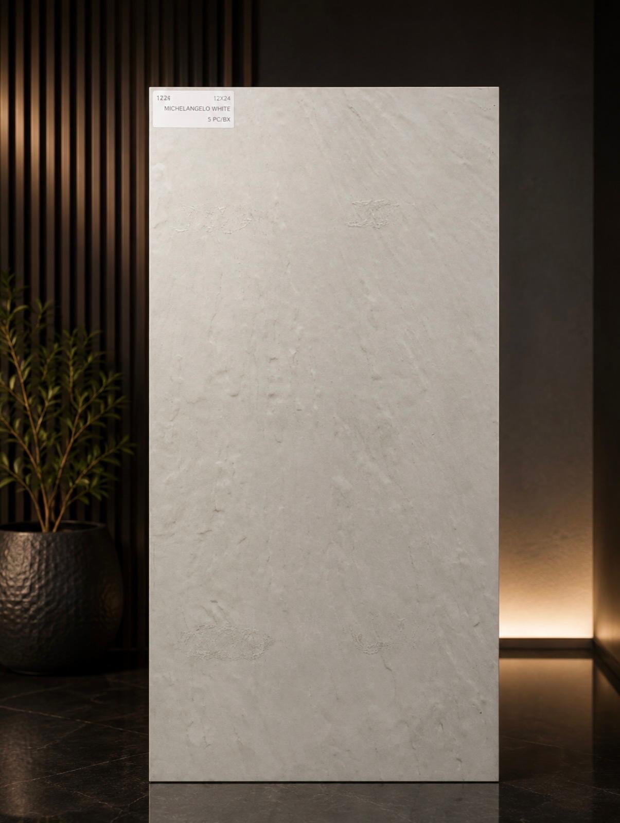 Pizarra Blanco 12x24 Matte Porcelain