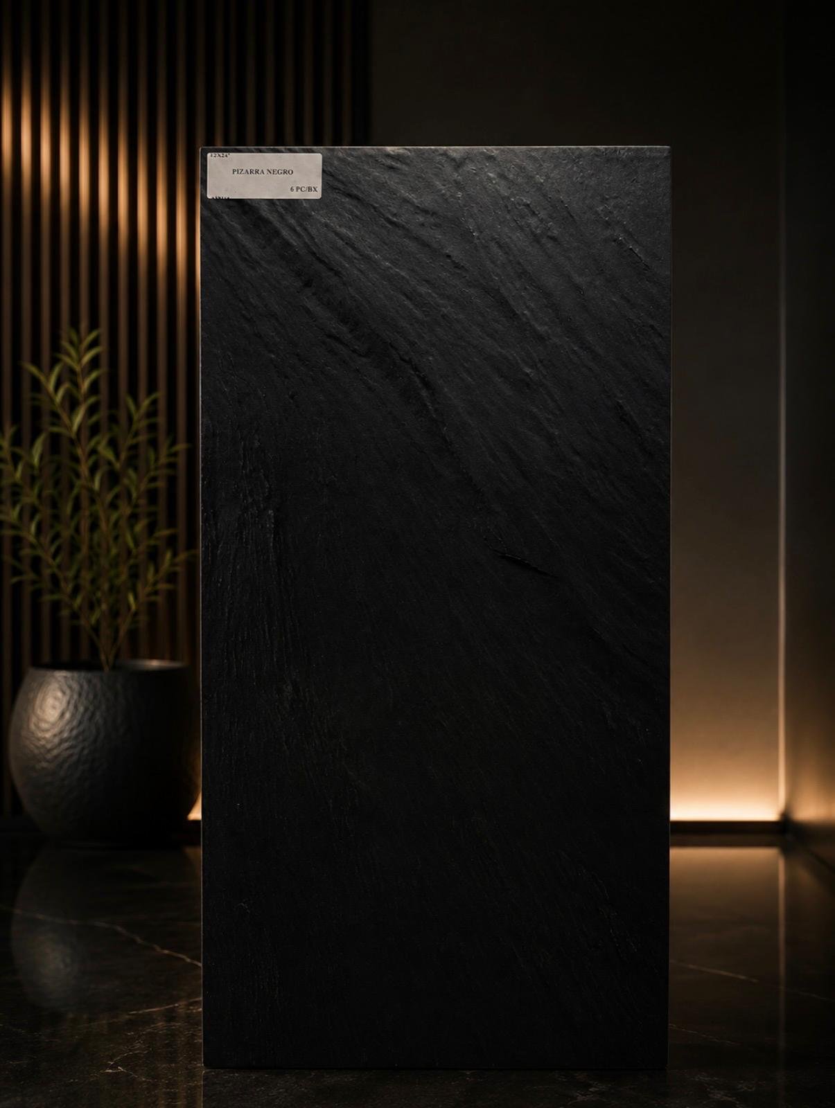 Pizarra Negro 12x 24 Matte Porcelain Tile