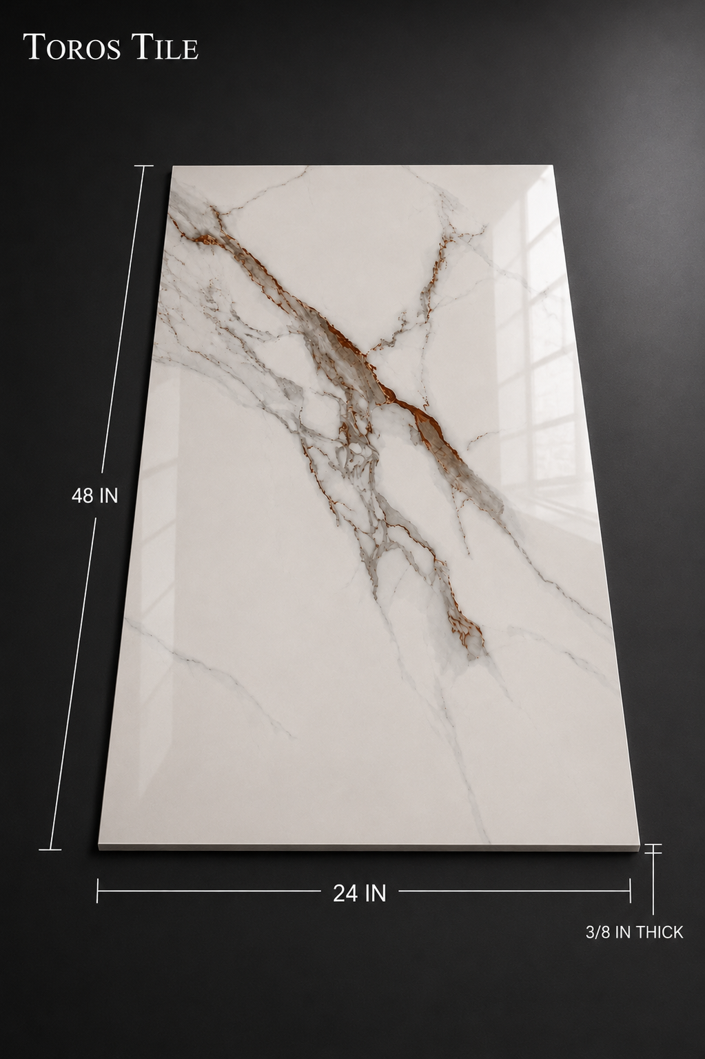 STATUARIO BICOL 24x48 Polished Porcelain Tile - Image 2
