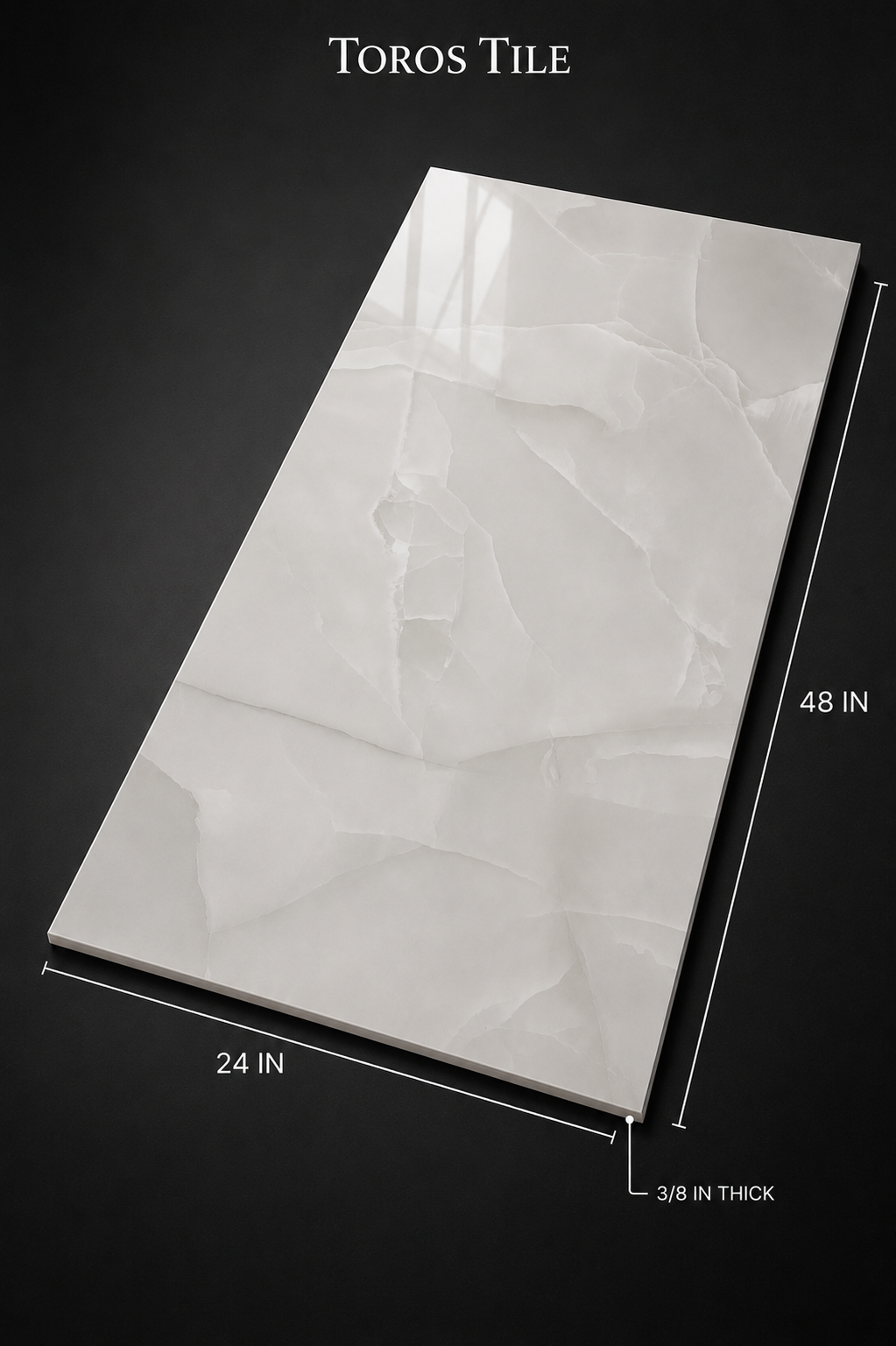 Elvin Onyx 24x48 Polished Porcelain Tile - Image 3