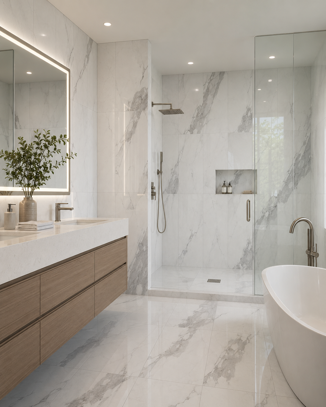 Ethos Grey 12x24 Polished Porcelain Tile - Image 4