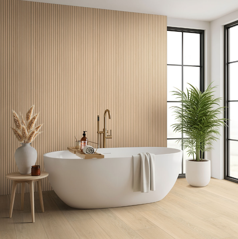 Urbanslat Flute Oak 16x48 Wall Tile - Image 3