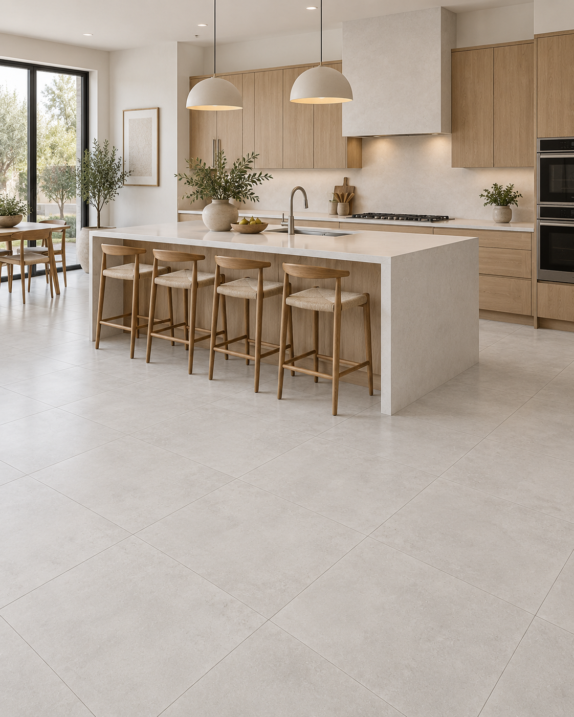 RAW BIANCO 24x24 Matte Porcelain Tile - Image 4